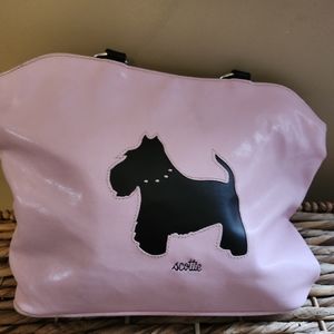 Scottie Dog  with Studded Collar Pink Bag